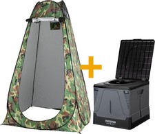 Klappbare Campingtoilette mit