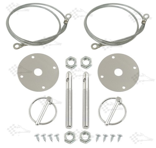 Chrom motorhaubenstift kit - motorhaubenstift-kit, /
