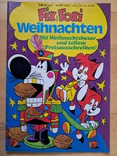 Rolf Kauka´s Fix + Foxi Sonderheft Weihnachten von 1977 mit Grußkarten