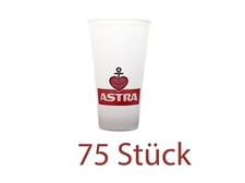 75x Astra Bier Trinkbecher