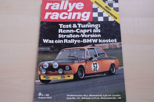 Rallye racing 1972 - rallye, 08/1972