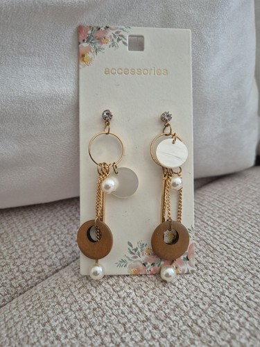 Long boho dangle - long, gold