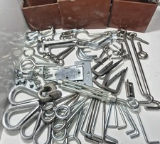 60x Restposten Ringschraube Scharniere Sturmhaken Krampen Seilklemme Hakennägel