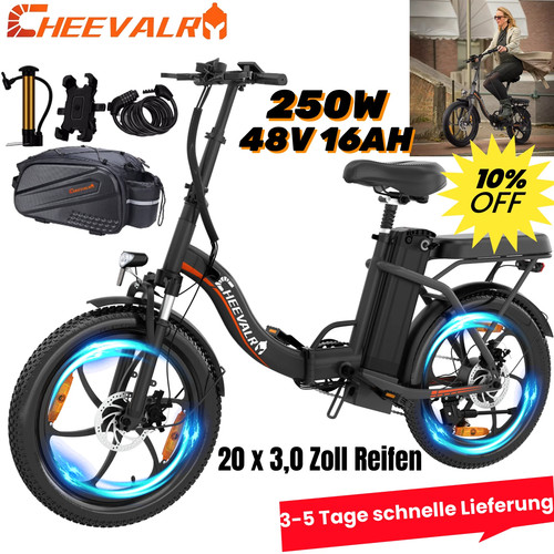 Citybike faltrad - e-citybike, 20*3.0''