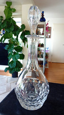 Große schwere Glas Karaffe -