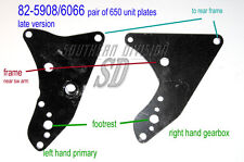 82-5908/6066 rear engine plates pair Triumph 650 unit F6066 F5908 T120 TR6 -1970