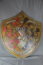 Wappen Verbindung Borussia rot gold schwarz Amicus Amico 76 x 67 cm