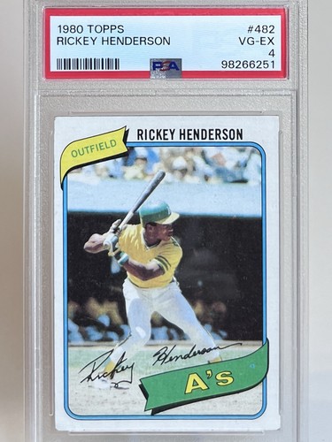 1980 topps 482 - topps, rickey