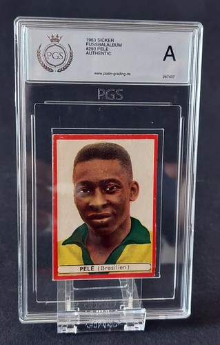 Pele auf sammelbild sicker - pele,