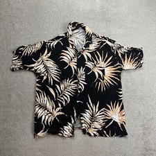 HAWAII Hemd Hawaiishirt Floral 3XL Magnum Rockabilly Hawaiianer 10911 Schwarz