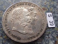 Österreich Doppelgulden 1879 Franz Joseph & Sissi Silber Gedenkmünze 2 Gulden