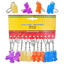 12 x Schlüsselanhänger Pferd Schlüsselring Ponny Mitgebsel Kindergeburtstag Tier
