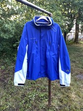 Columbia Titanium Omni-Tech Jacket Blue White Size XXL Fleece Lined Outdoor 