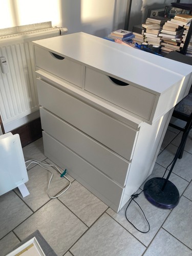 Ikea malm weiße kommode mit - ikea,