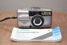 Olympus Superzoom 140 S Multi AF silber point & shoot Kamera analog +  Anleitung