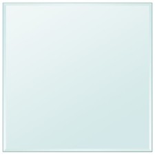 Tischplatte aus gehärtetem Glas quadratisch 700x700 mm