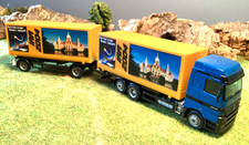 Herpa Albedo LKW Hängerzug IAA Hannover 2004 Mercedes Zugmaschine 1.87 H0