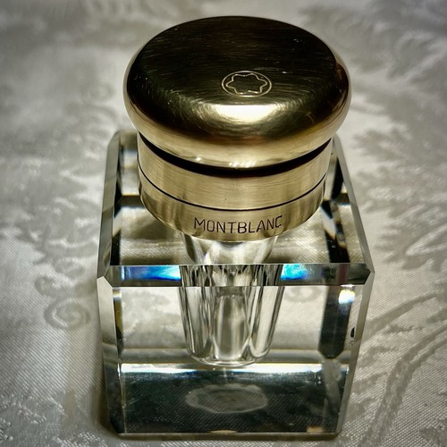 Montblanc kristall tintenfass - montblanc,