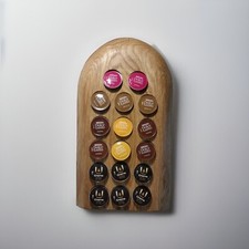 Dolce gusto kapsel Wandhalter Massivholz Eiche 17 Kapseln Unikat handgefertigt