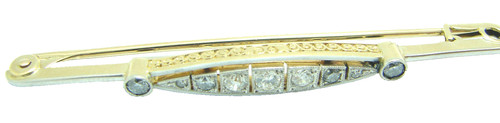 Damen diamant brosche - brosche, 585