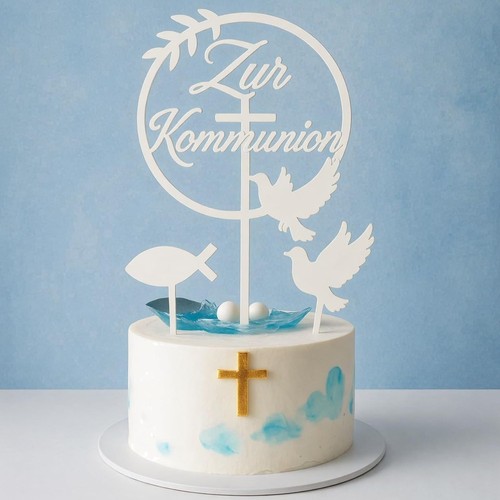3er set cake topper kommunion - 3er,