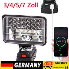 LED Taschenlampe Arbeitsleuchte Für Makita Li-ion Akku Strahler Licht 6500K 90W