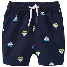 Topomini Baby Jungen Badehose Badeshorts Schwimmhose Segelboot-Print Gr. 80