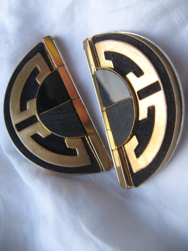 Vintage große ohrringe clips - ohrringe,