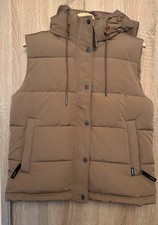 Superdry Weste Everest,mit Kaputze, Braun, Gr.42
