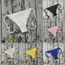 2023 Neu Bikini Slip Strick Badehose Bademode Webunterhose