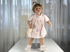 Künstlerpuppe Monika Levenig Vinyl Puppe 68 cm. Zustand siehe Fotos