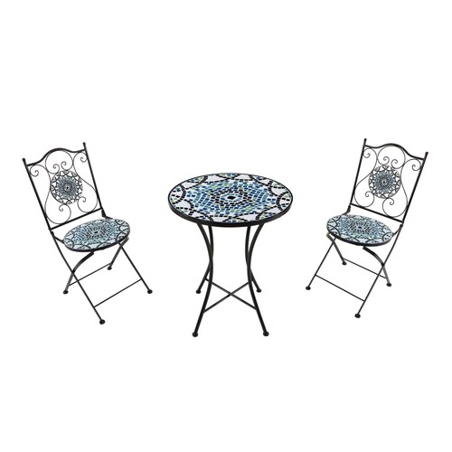 Bistroset teilig mit mosaik - 3-teilig,
