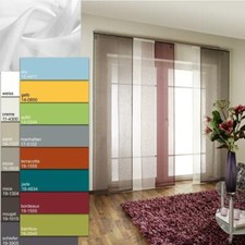 Schiebevorhang/Schiebegardine transparent Flächenvorhang Gardine