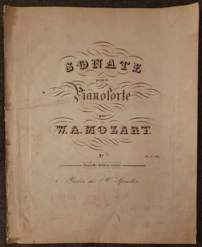 Mozart sonate pour - sonate,