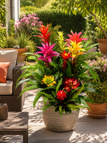800083 guzmania bromelien - guzmania, mix