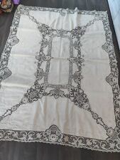 Tischdecke Leinen beige 180 cm