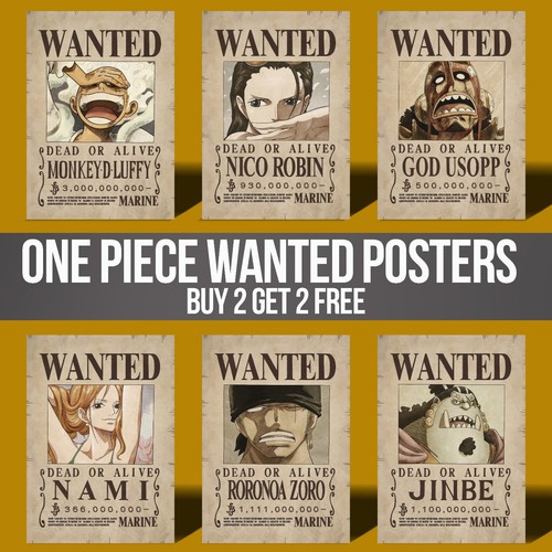 One piece wanted - one, poster