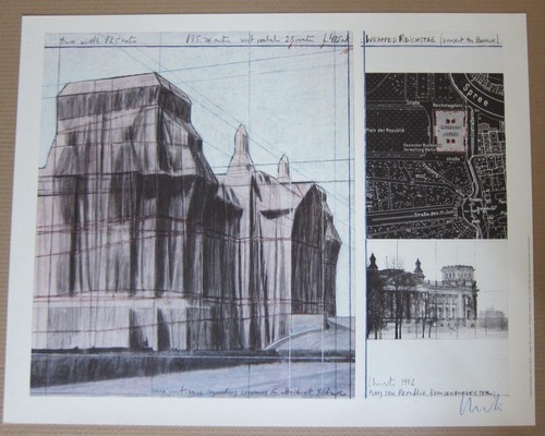 Christo reichstag offset 1992 - christo,