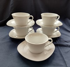 Retsch Arzberg 5 Kaffetassen, Teetassen, 5 Untertassen