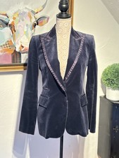 Blazer Samtjacke von Zara Tailoring Größe Gr. 38 Vintage Selten! Hingucker Top