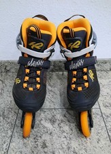 *TOP* K2 Alexis 80 Damen/Kinder Inline-Skates Gr. 39.5 25.5 cm Orange/Schwarz