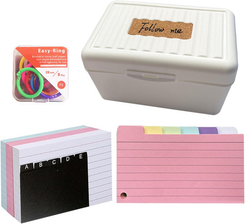 Karteikarten box set mit - karteikarten-box-set, a7