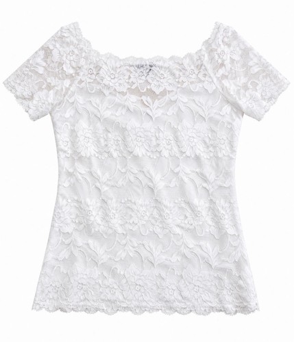 Damen amisu spitzen - shirt, gr.s