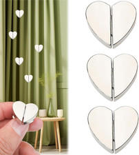 Magnetische Vorhang Raffhalter 3 Paare silber Vorhang Magnetknöpfe