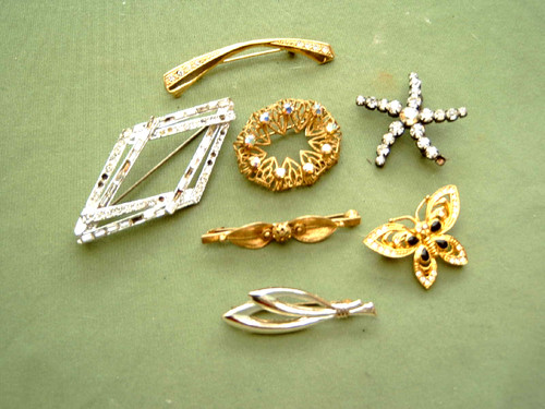 Broschen modeschmuck defekt - broschen,