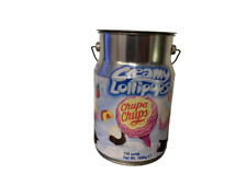 Chupa Chups Lollipops Blechdose Dose Werbung Milchkanne Blech Schlemmerlutscher