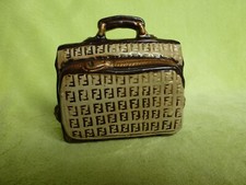 alte Keramik Spardose Koffer Reisekoffer 80er Jahre Vintage