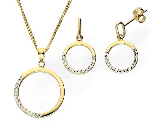 Edles 585 gold schmuckset - edles,