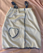 Avon Damen-Saunakilt weiß mit Klettverschluss und Trägern