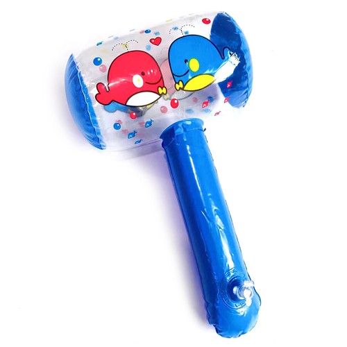 Inflatable hammer with bell - with,